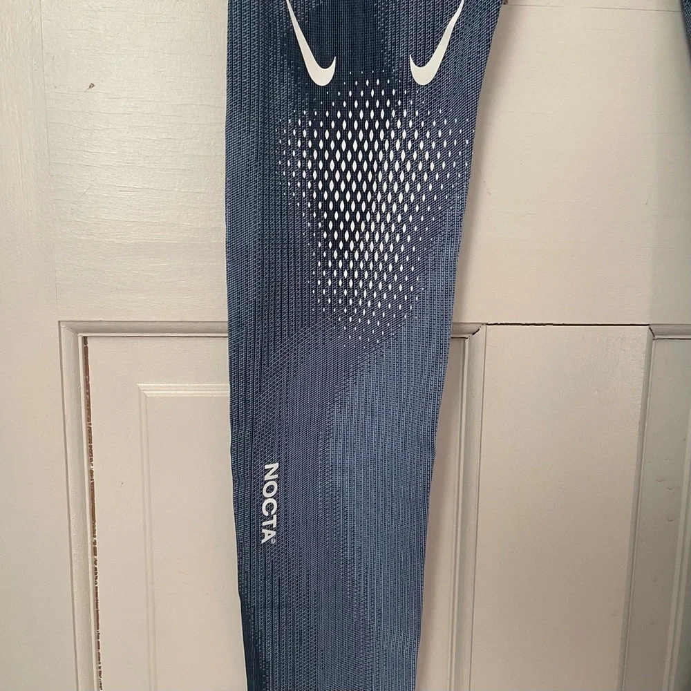 Nike Nocta x Drake Dri-fit Tights Medium Cobalt Bliss Blue Joggers Skinny - Picture 5 of 9